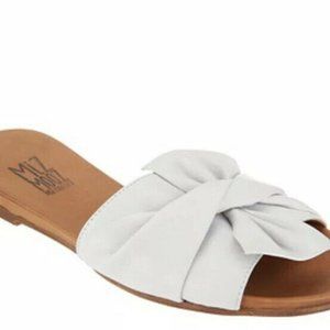 Miz Mooz Angelina Sandals 40 Slides Flat White 9.5